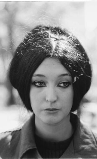 Woman with eyeliner, N.Y.C. 1967 gelatin silver print © The Estate of Diane Arbus