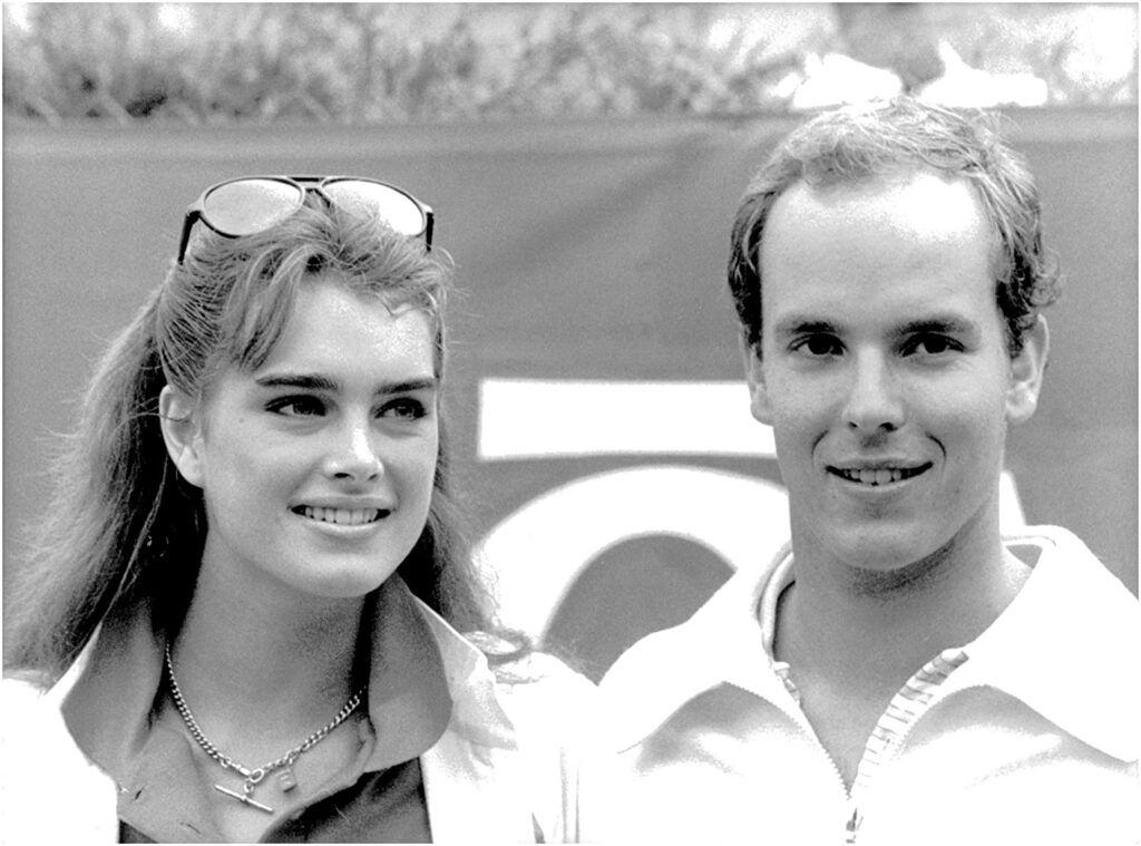 Prince Albert and Brooke Shields