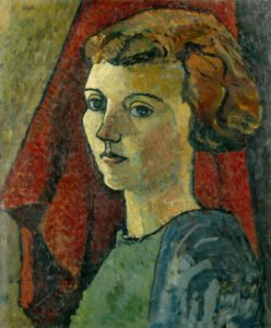 Eileen Agar, Eileen Agar, 1927. Oil on canvas. 765 mm x 641 mm. NPG 5881 ©Estate of Eileen Agar/Bridgeman Images