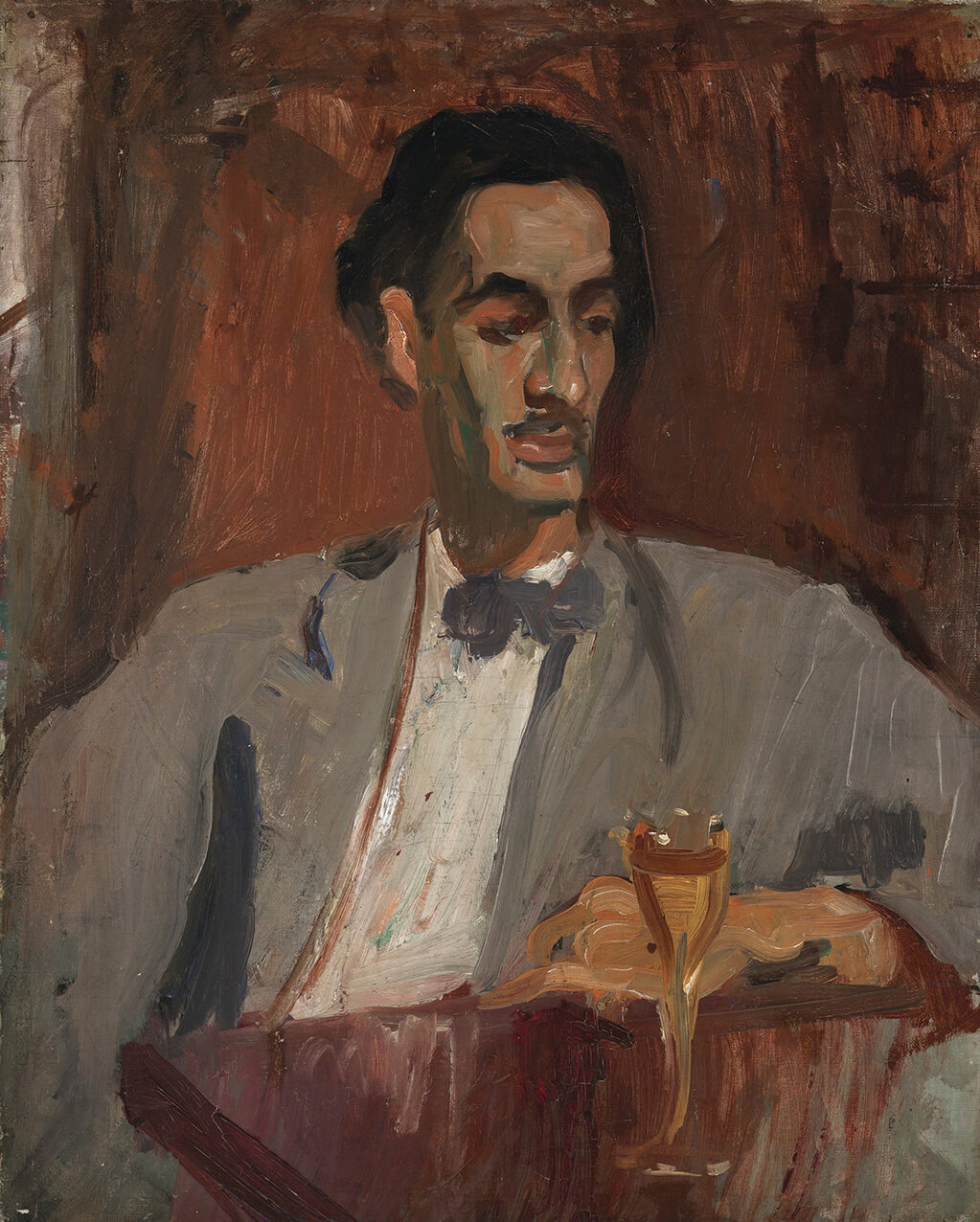 Alice Neel, (American, 1900–1984) Carlos Enríquez, 1926. Oil on canvas. 30 1/4 × 24 in. (76.8 × 61 cm) Estate of Alice Neel © The Estate of Alice Neel