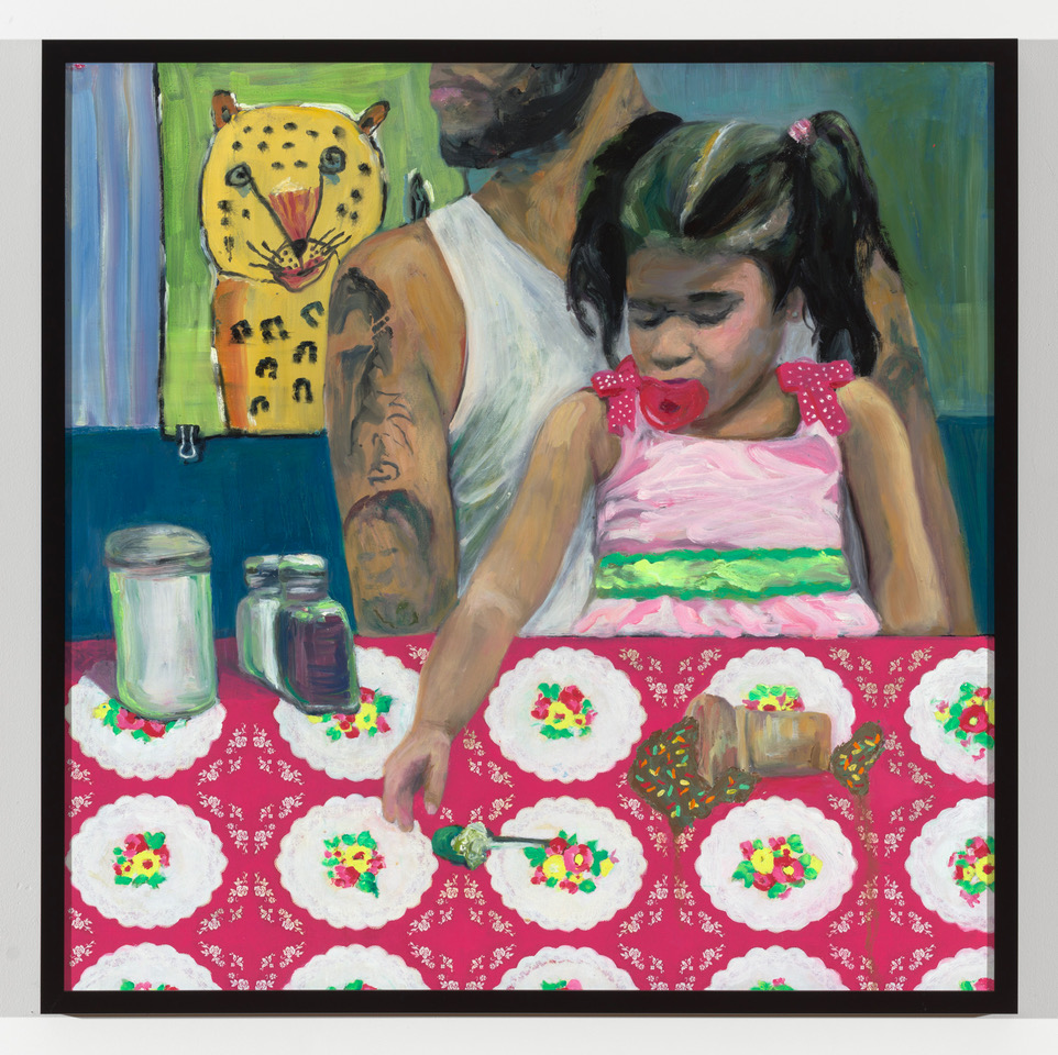 Jessica Alazraki, Tiger, Media: oil on canvas, 35 by 35 inches, 2020. Courtesy of the artist.