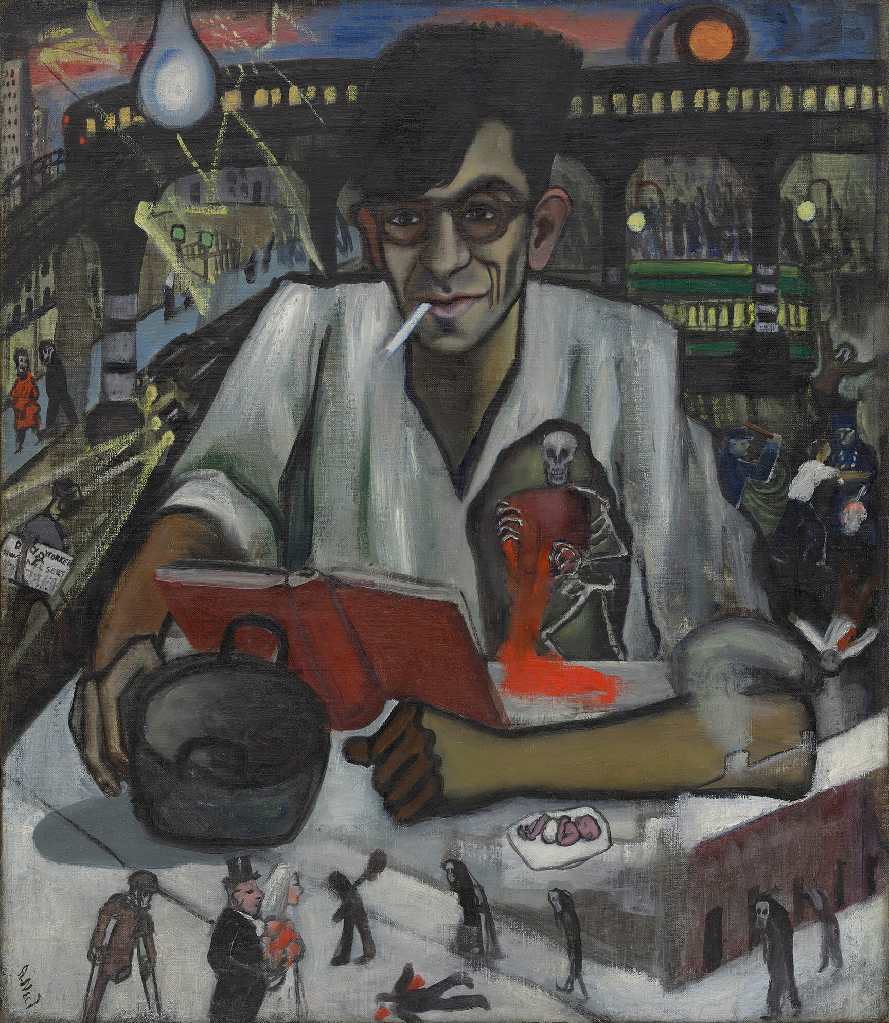 Alice Neel, (American, 1900–1984) Kenneth Fearing, 1935. Oil on canvas. 30 1/8 × 26 in. (76.5 × 66 cm) The Museum of Modern Art, New York, Gift of Hartley S. Neel and Richard Neel, 1988 © The Estate of Alice Neel
