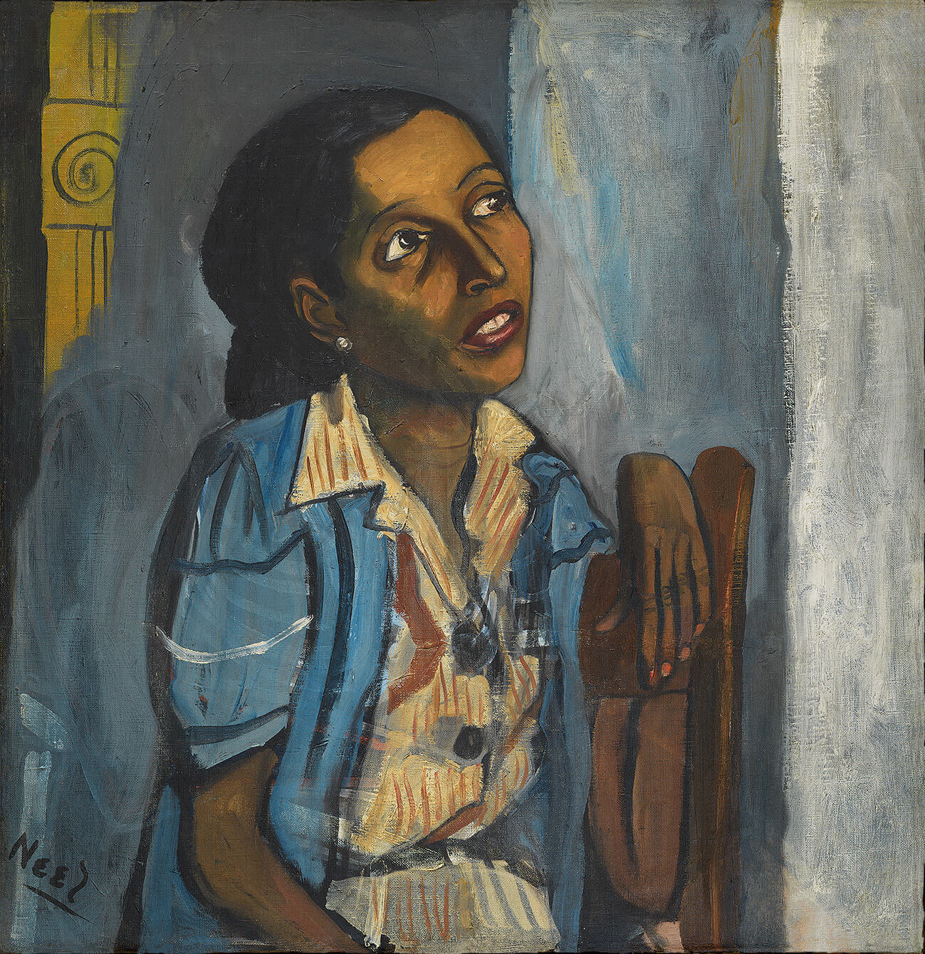 Alice Neel, (American, 1900–1984) Mercedes Arroyo, 1952. Oil on canvas. 25 × 24 1/8 in. (63.5 × 61.3 cm) Collection of Daryl and Steven Roth © The Estate of Alice Neel