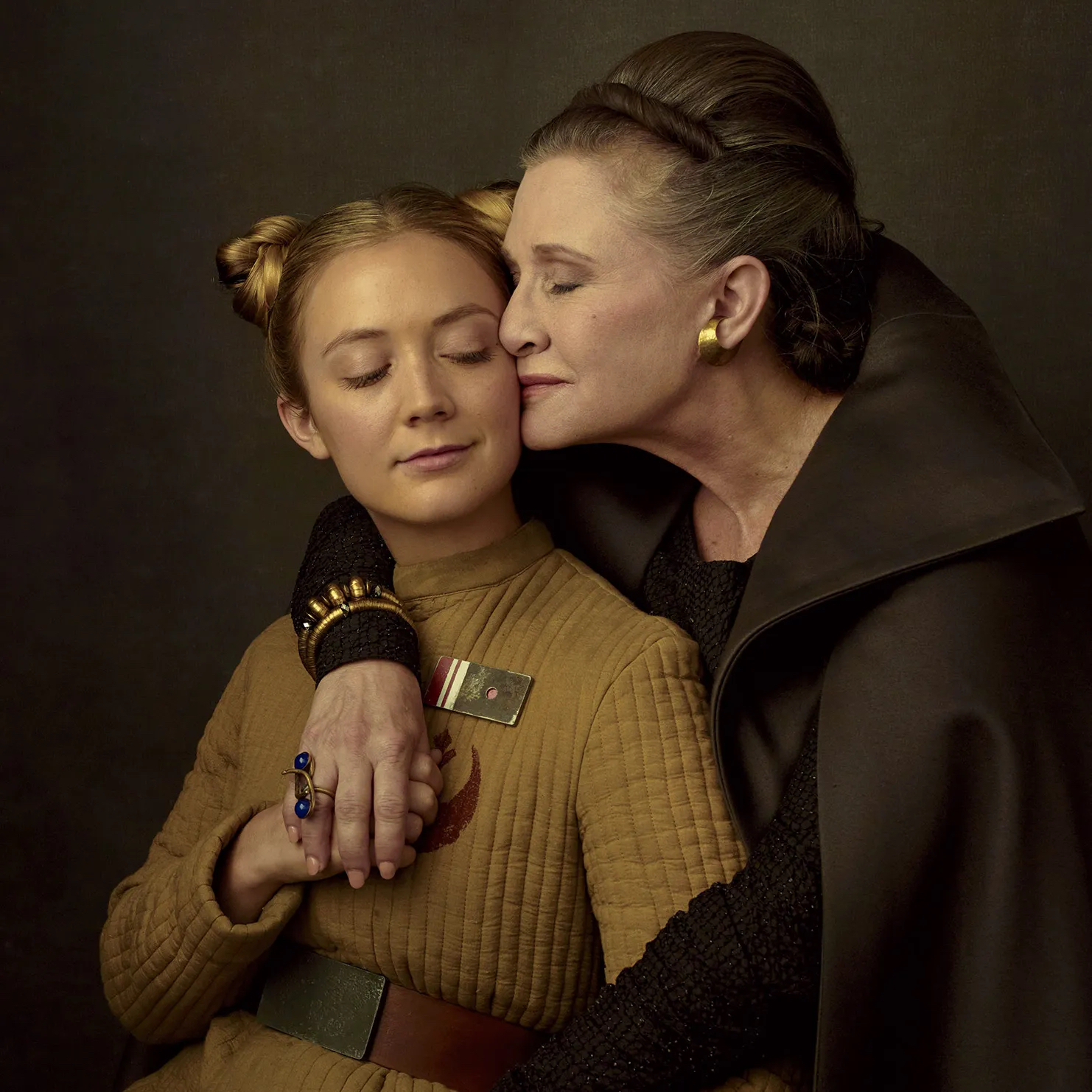 Billie Lourd & Carrie Fisher in Starwars