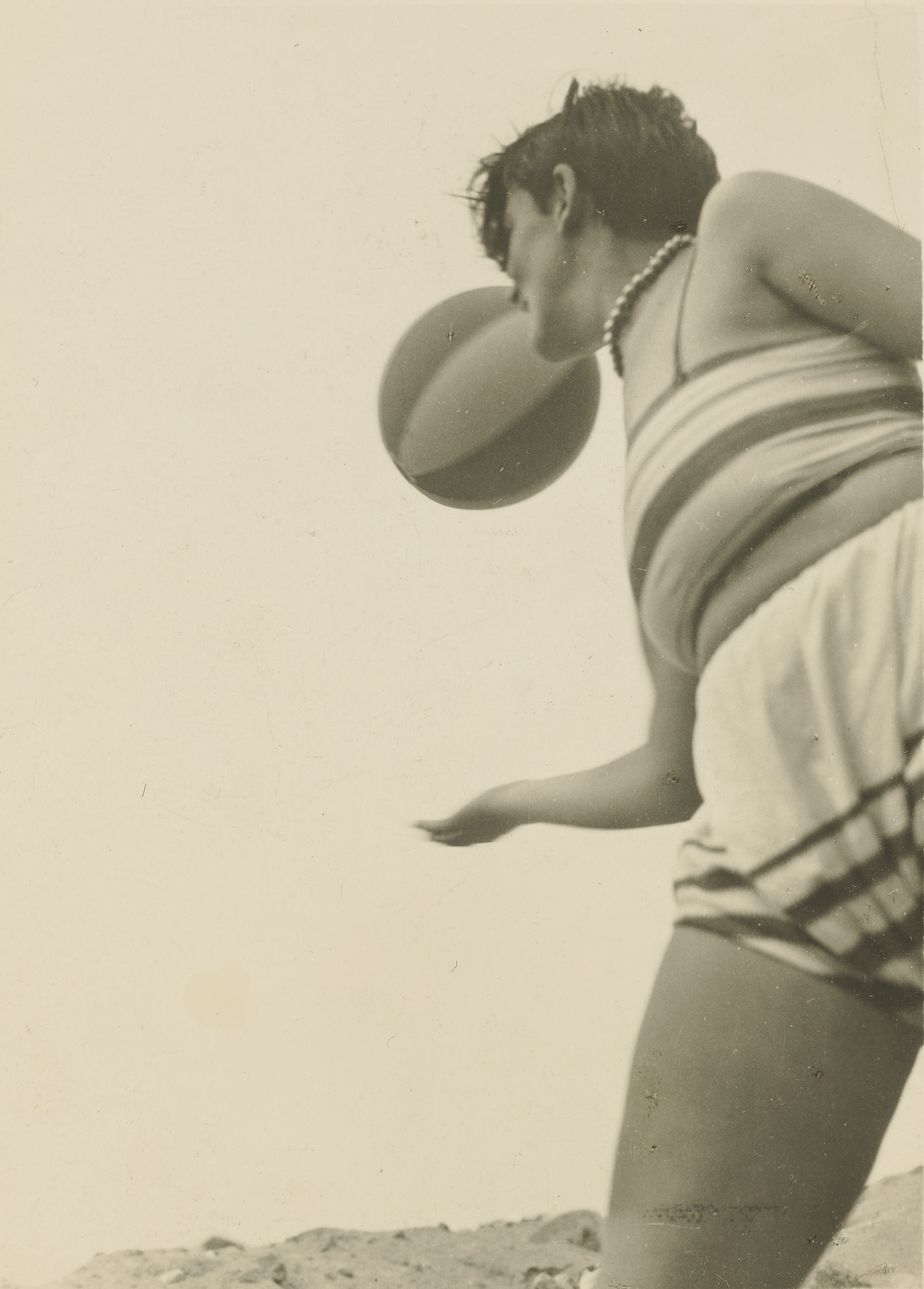 Female Student with Beach Ball; Irene Bayer-Hecht