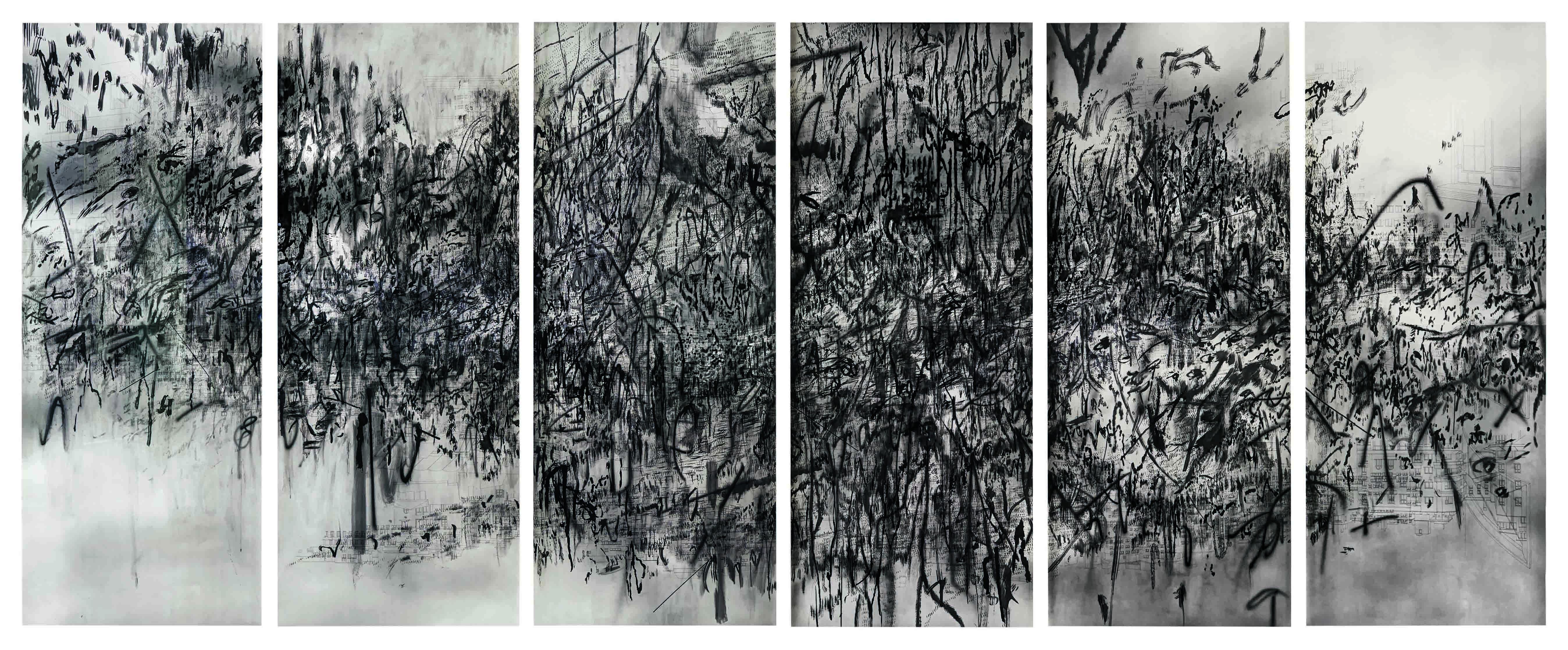 Julie Mehretu Epigraph, Damascus, 2016 Photogravure