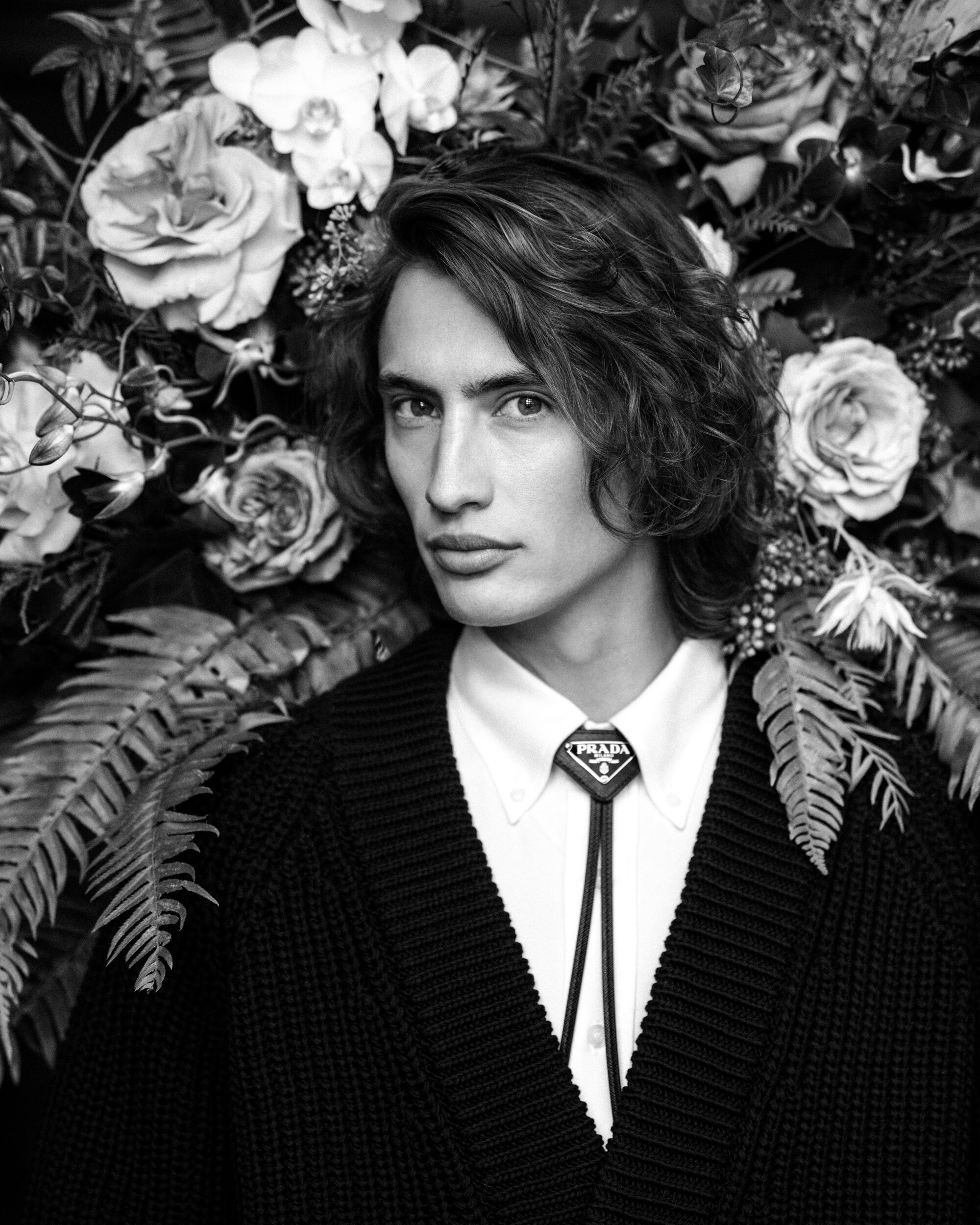 Model-James-Turlington-In-Front-of-Rose-Garden