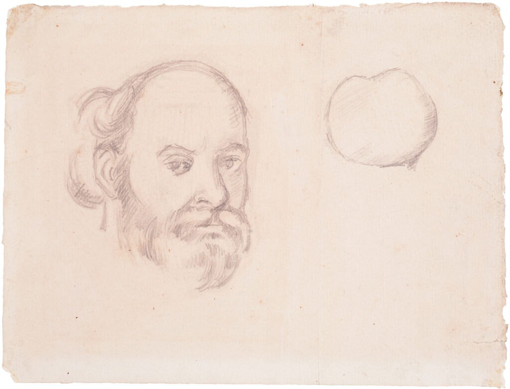 Paul Cezanne. Self-Portrait and Apple
