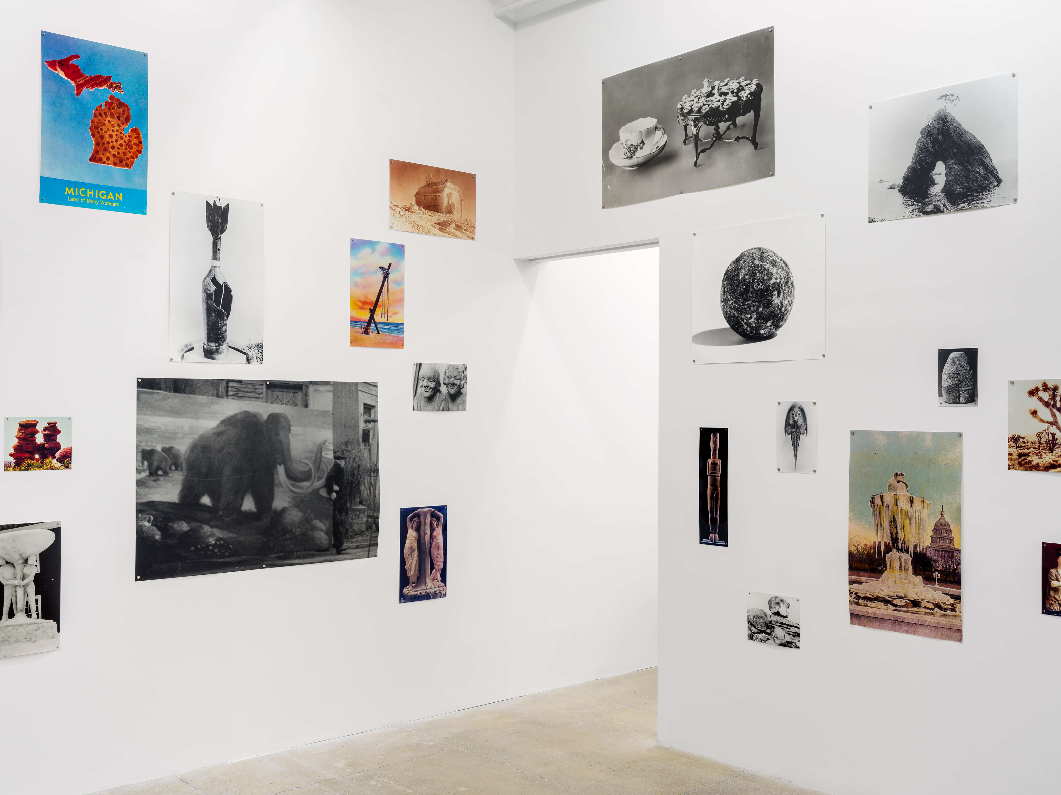 Significant Form, 2021 130 photographs mounted on paper: 73 hand-printed black and white fibre-based photographs and 57 hand-printed color photographs Dimensions variable Commissioned by The Hepworth Wakefield Installation view, Marian Goodman Gallery, New York