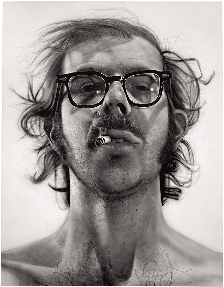 Big Self-Portrait (1967–68), Chuck Close. Courtesy Pace Gallery; © Chuck Close