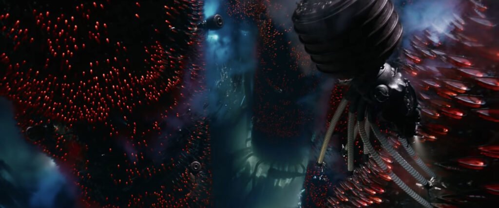 Matrix Resurrections Image of an Alien Scene