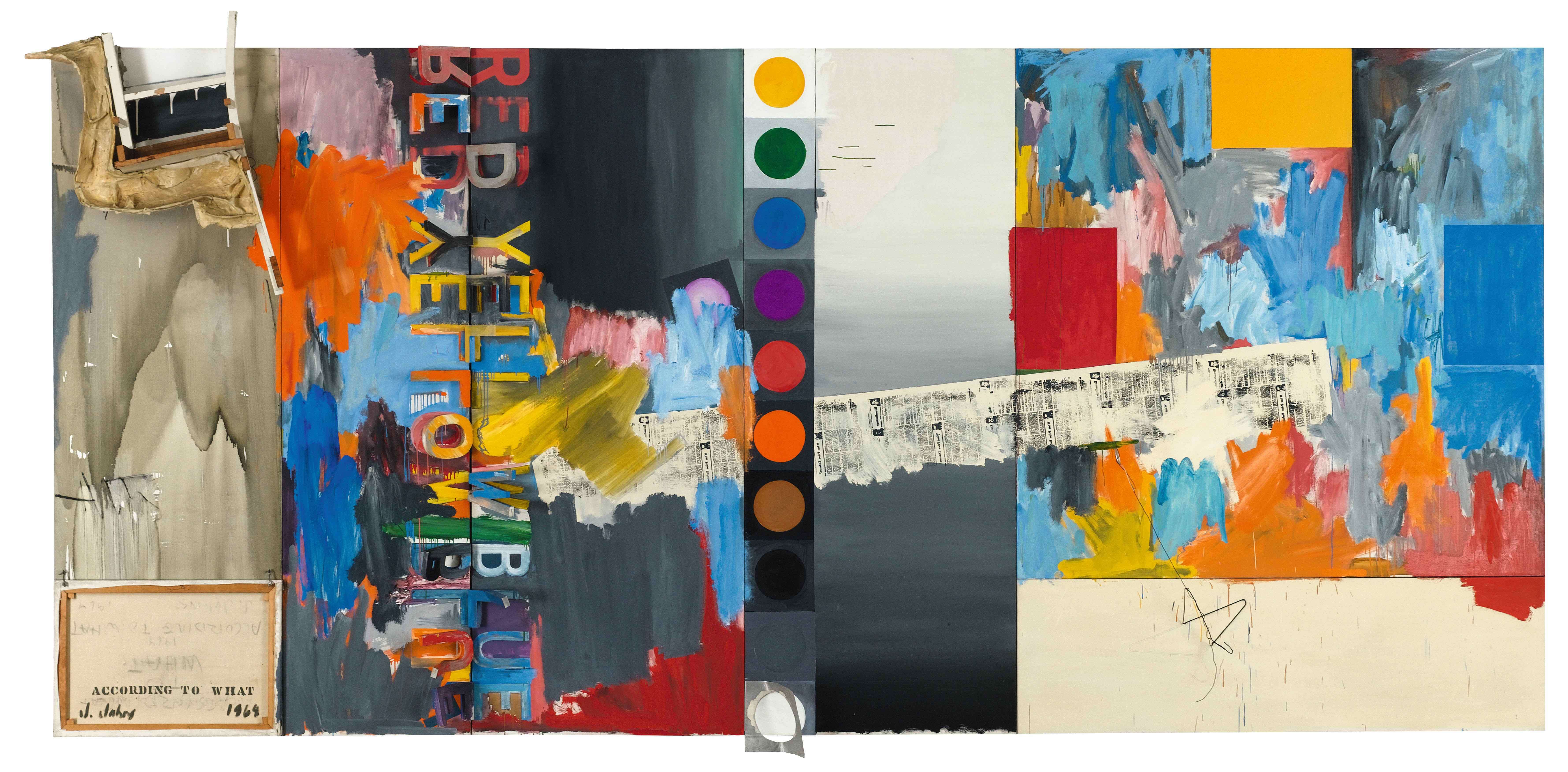 Jasper Johns, According to What, 1964