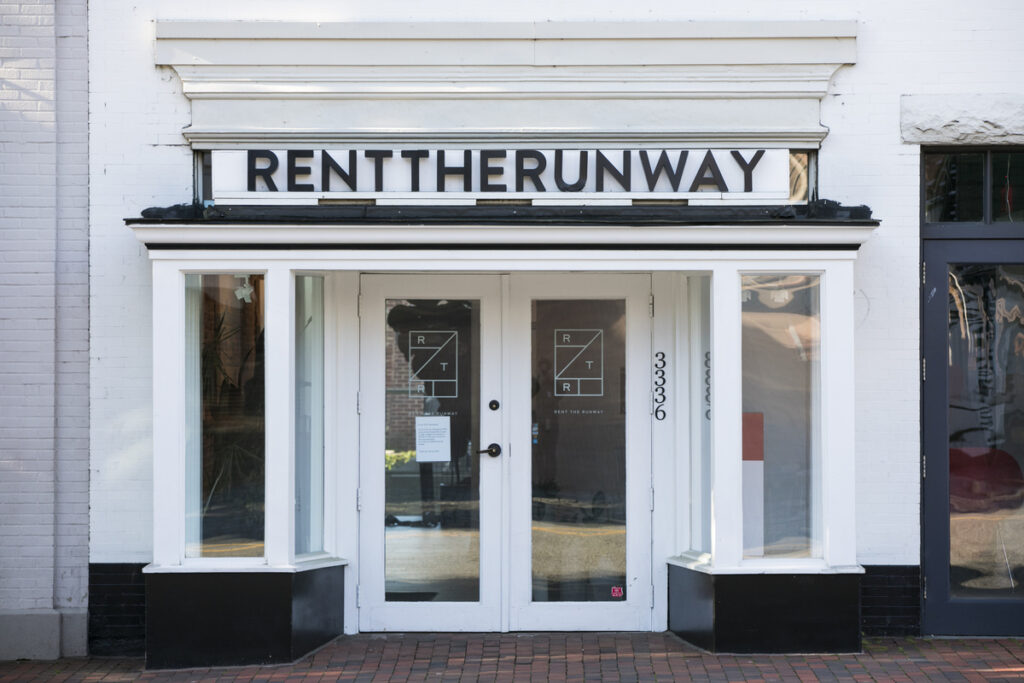 Rent the Runway Storefront Closed