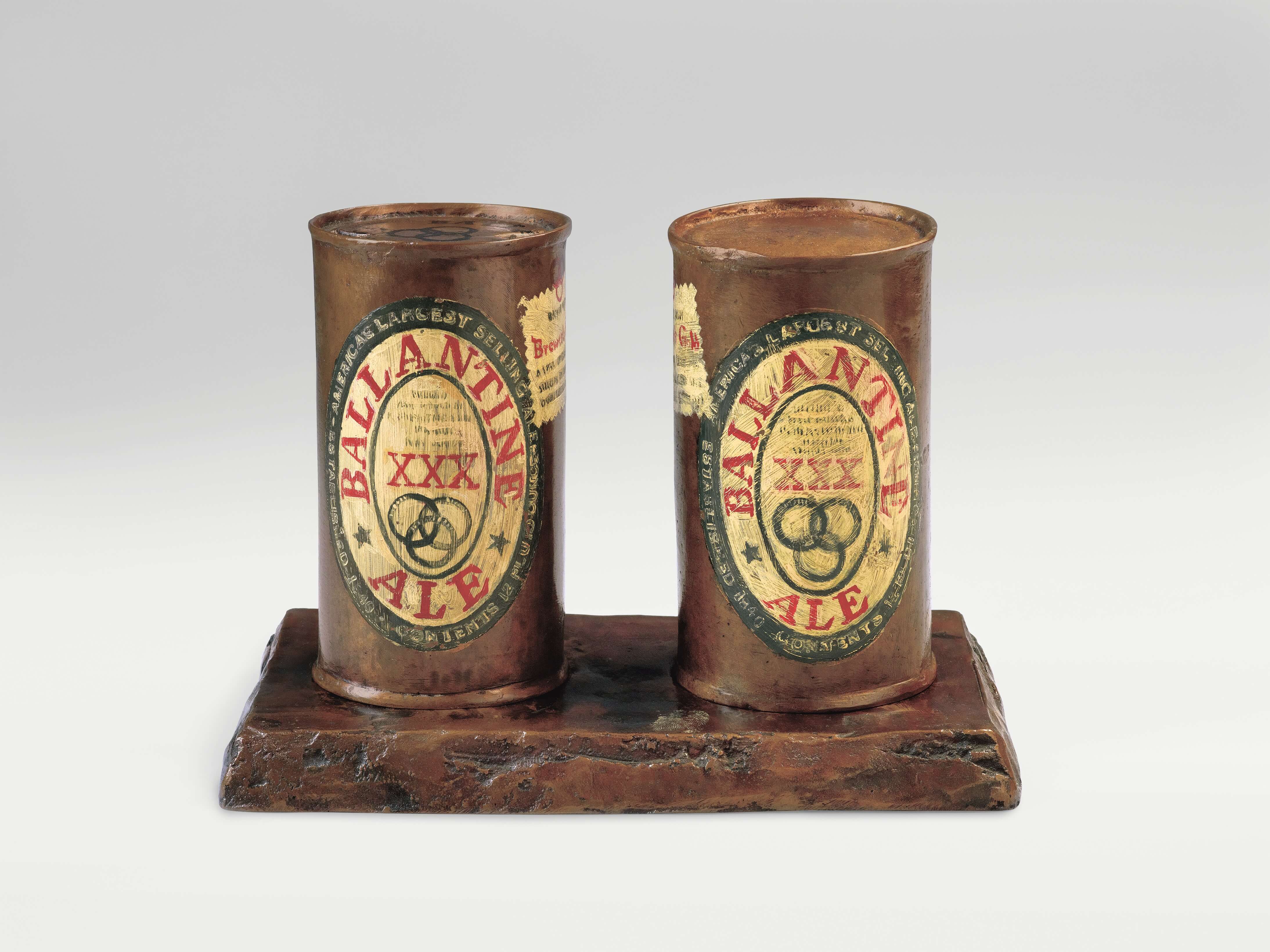 Jasper Johns, Painted Bronze, 1960 (cast and painted in 1964). Bronze and oil paint (3 parts). Edition 2/2. Whitney Museum of American Art, NY; purchase with funds from the Leonard A. Lauder Masterpiece Fund. © 2021 Jasper Johns