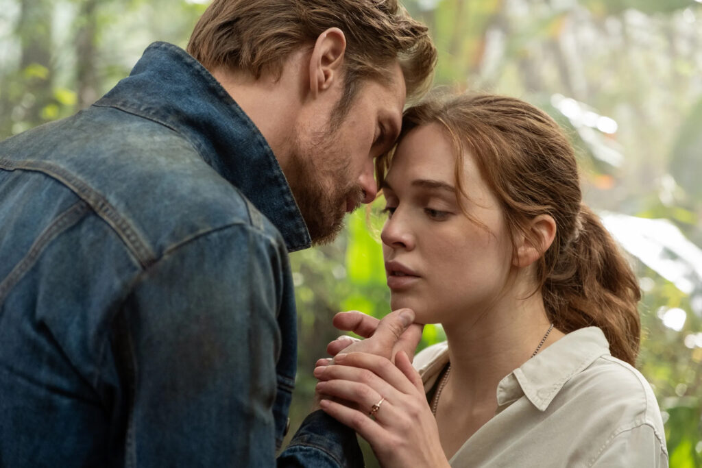 Alexander Skarsgard in Close up with Love Interest in The Stand