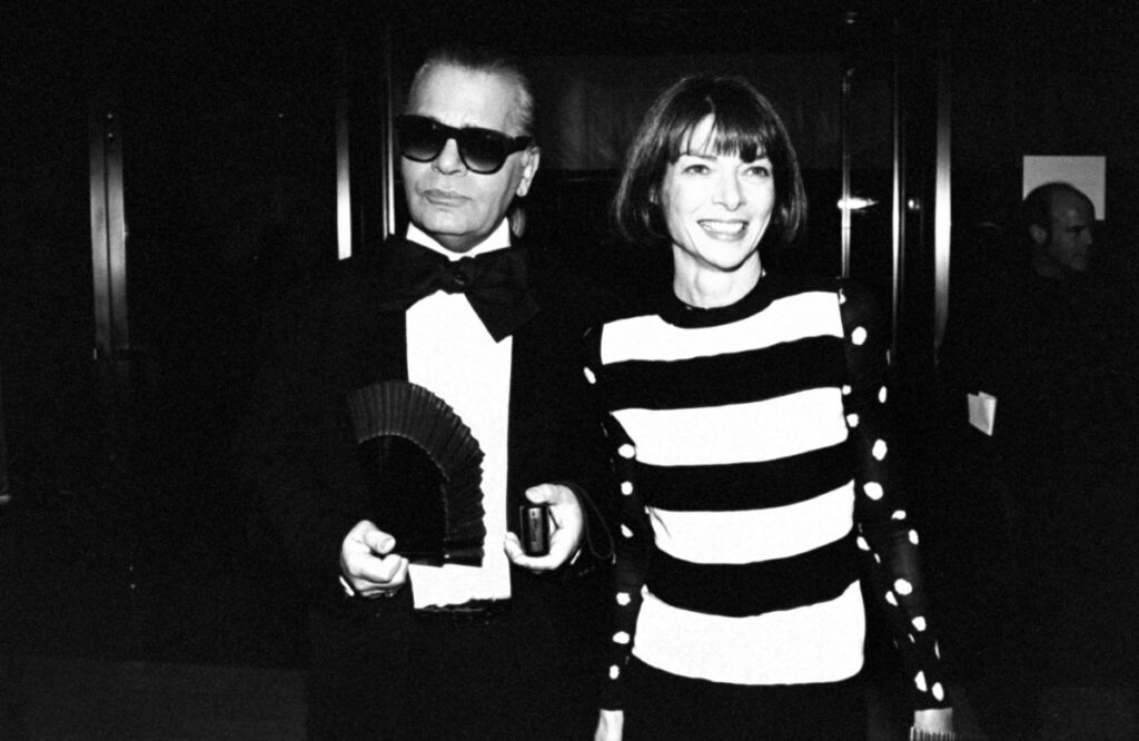 Anna Wintour and Karl Lagerfeld