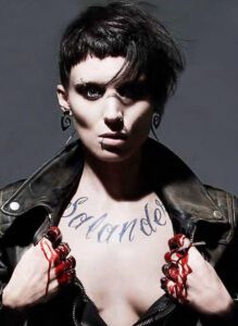 Rooney Mara as Lisbeth Salander in The Girl With A Dragon Tattoo