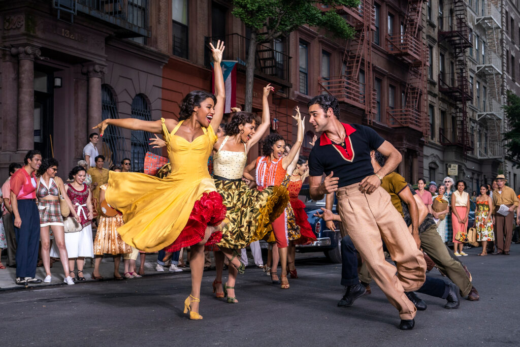 Shark Girls dancing in the streets in Westside Story