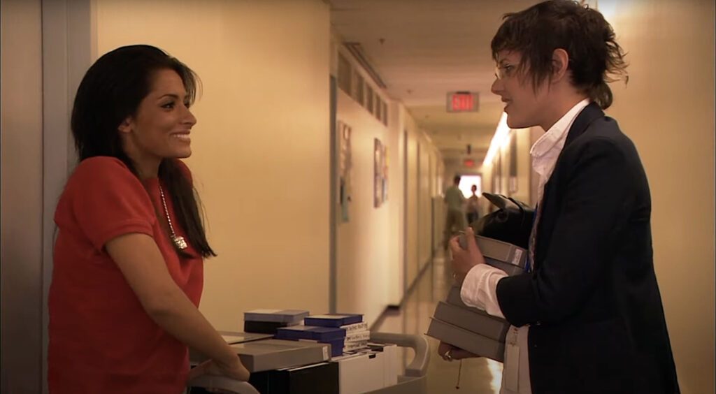 Carmen and Shanes first meeting in the L Word
