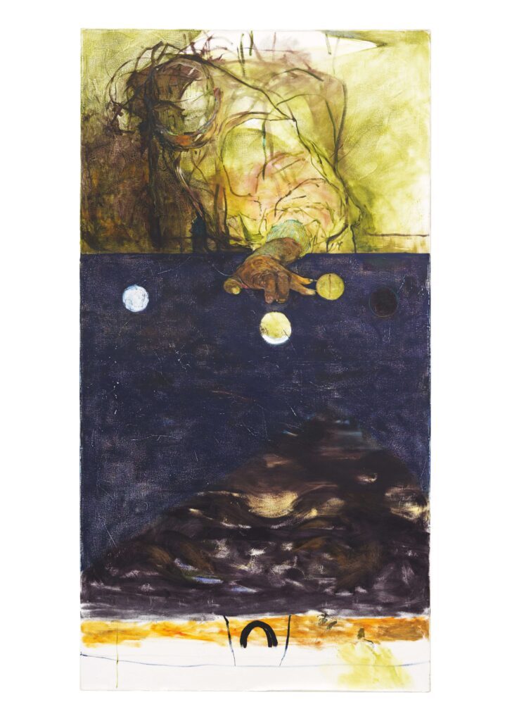 Jennifer Packer, Cumulative Losses, 2012–17. Oil on canvas. Collection of Valeria and Gregorio Napoleone. © Jennifer Packer. Photo by Marcus Leith. Image courtesy Sikkema Jenkins & Co., New York, and Corvi-Mora, London