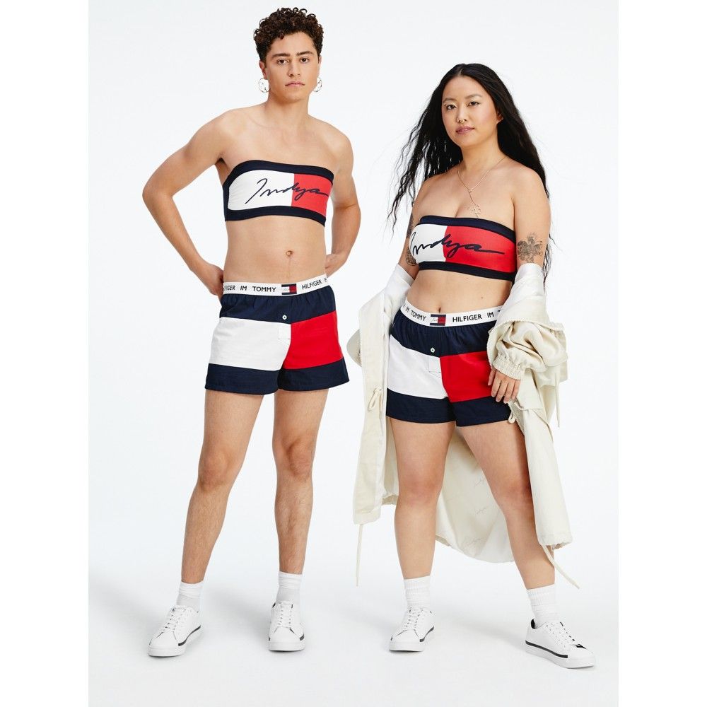 Indya Moore-Tommy Hilfiger_Couple Wearing matching tops and bottoms