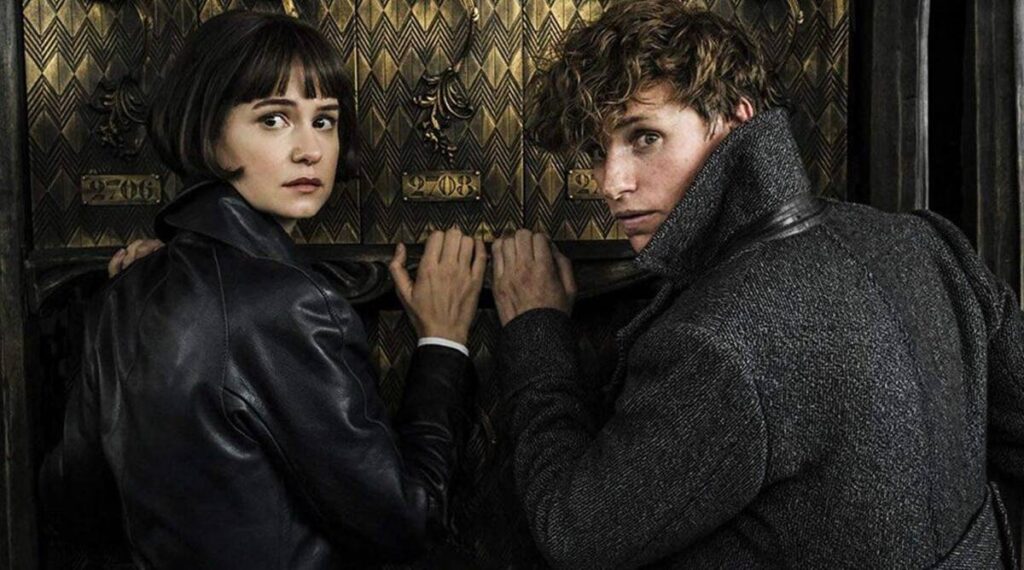 Katherine Wateson and Eddie redmayne in fantastic-beasts