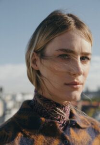 Mackenzie Davis Profile Wearing Turtleneck