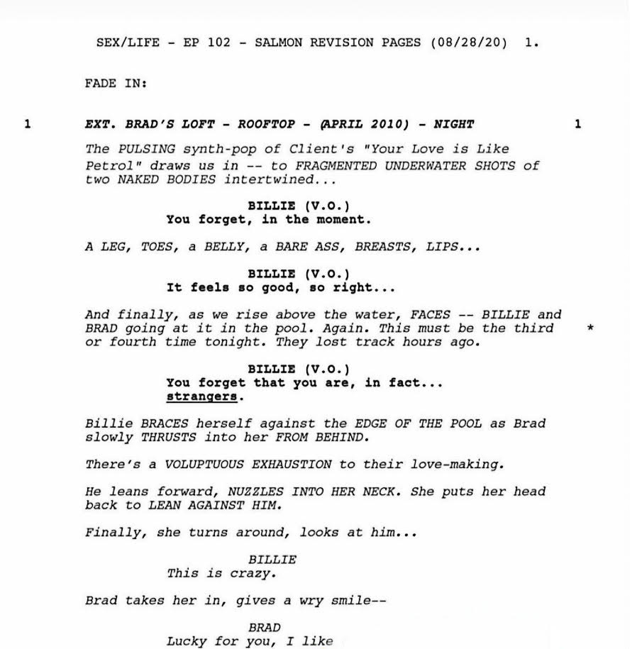 SEX LIFE Script EP 102 Salmon Revision Pages