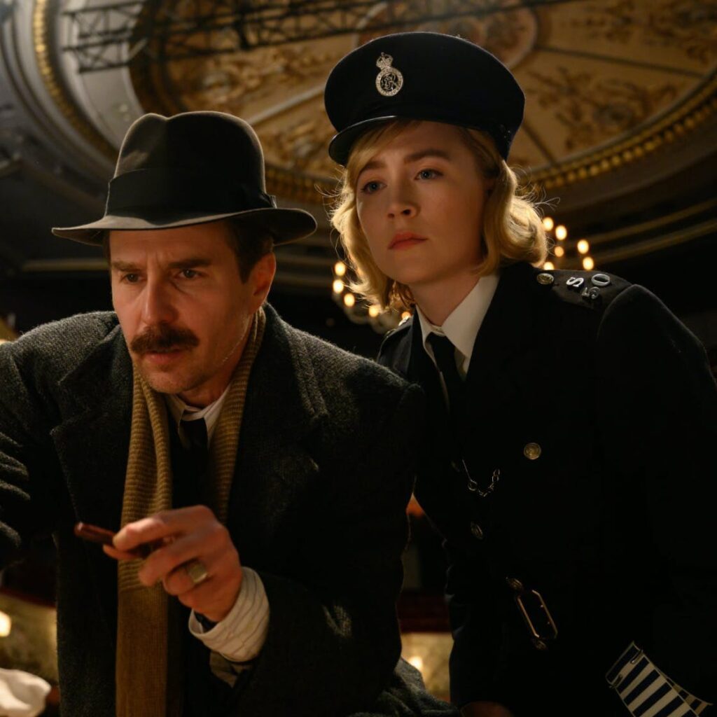 see-how-they-run-sam rockwell and saoirse ronan