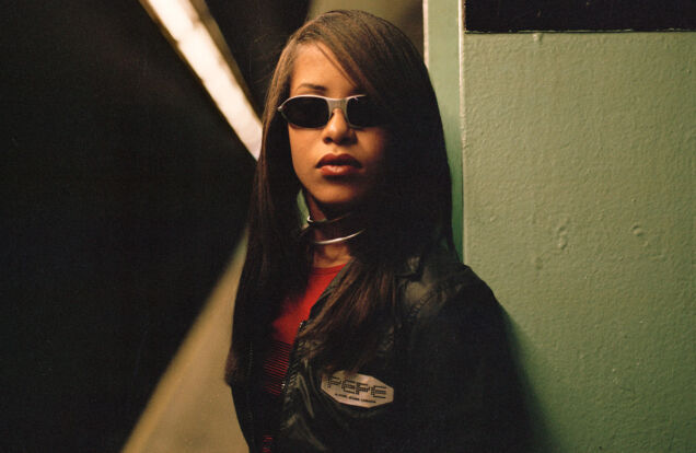 Aaliyah wearing shades publicity Credit: Marc Baptist