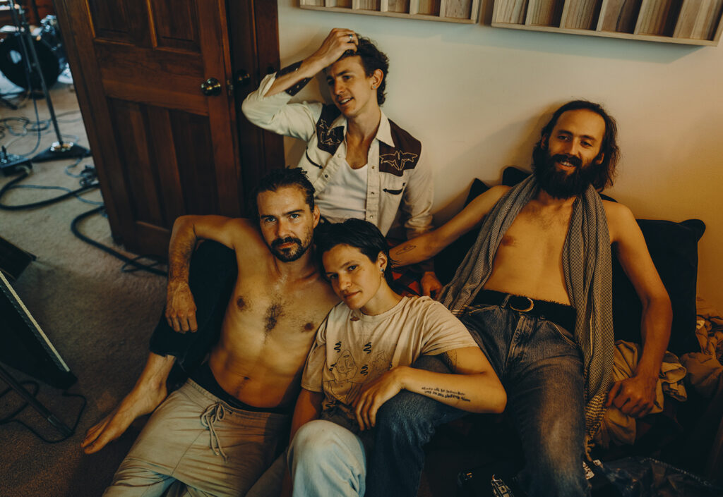Big Thief Hanging Oustide of Rehearsal