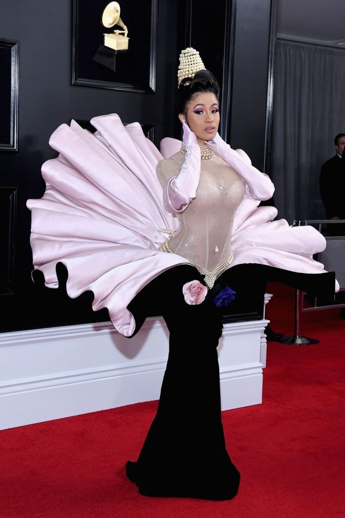 Cardi B in Mugler at the 2019 Grammy Awards