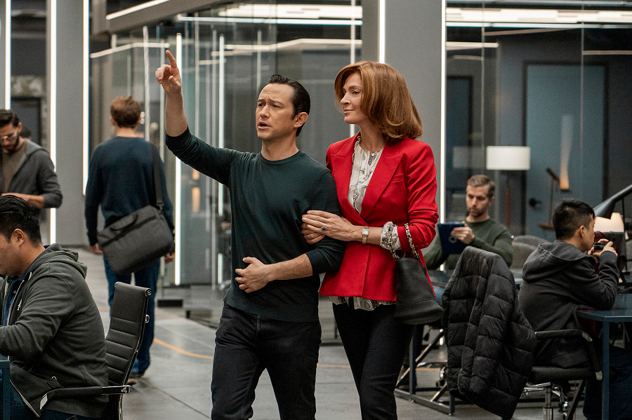 Joseph-Gordon-Levitt-as-Uber-CEO.and uma thurman as ariana huffington