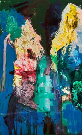 Bill Jensen. BITTER CHANT IX 2020-21. Oil on linen. © 2021 Bill Jensen. Photo: Alex Yudzon / Cheim & Read, New York.