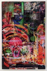 “Untitled.” Tony Hope. Acrylic, spray foam, resin on wood panel. 28.5 x 18 x 1.5 in. Courtesy von ammon co