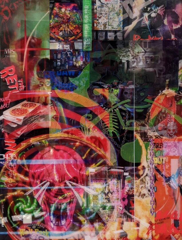 “Untitled.” Tony Hope. Acrylic, spray foam, resin on wood panel. 28.5 x 18 x 1.5 in. Courtesy von ammon co