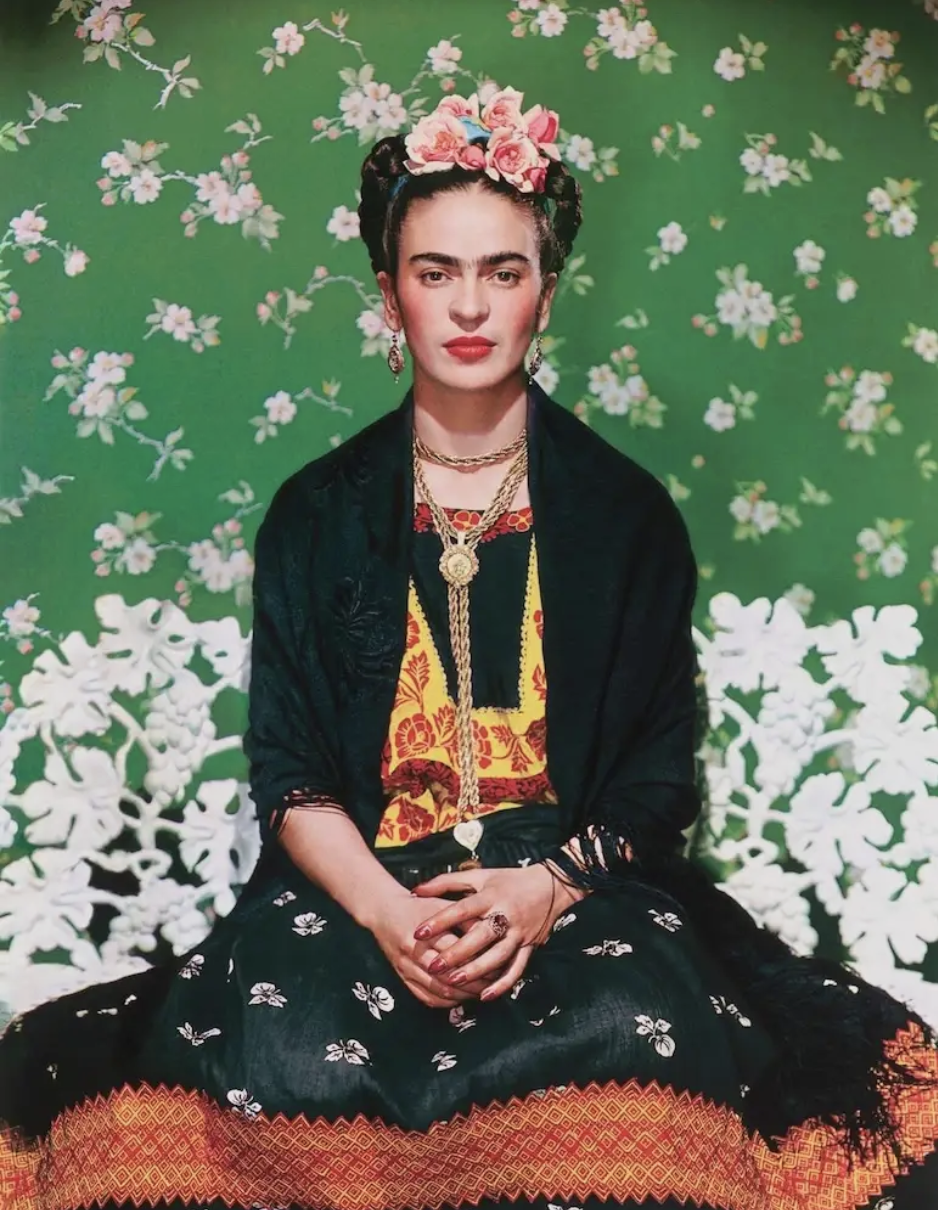 Nickolas Muray Frida Kahlo on a White Bench, New York 1939, printed 2024 Museum of Fine Arts Houston, MFAH c Nickolas Muray Photo Archives