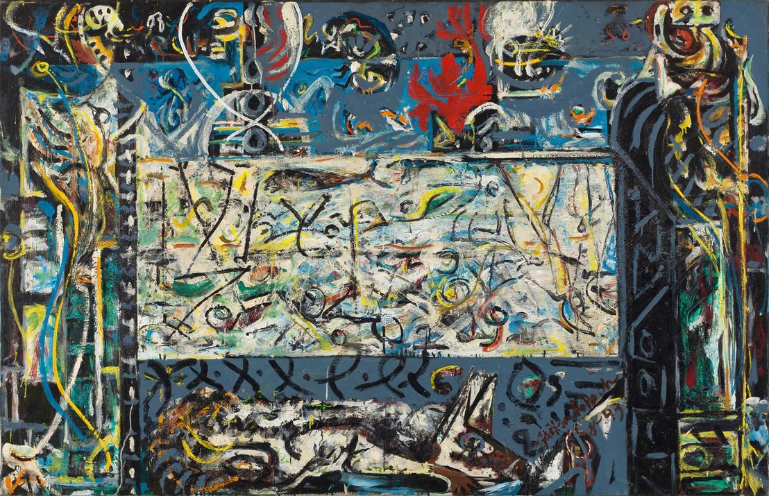 Jackson Pollock, Guardians of the Secret, 1943. Photo_ Courtesy of The Metropolitan Museum of Art