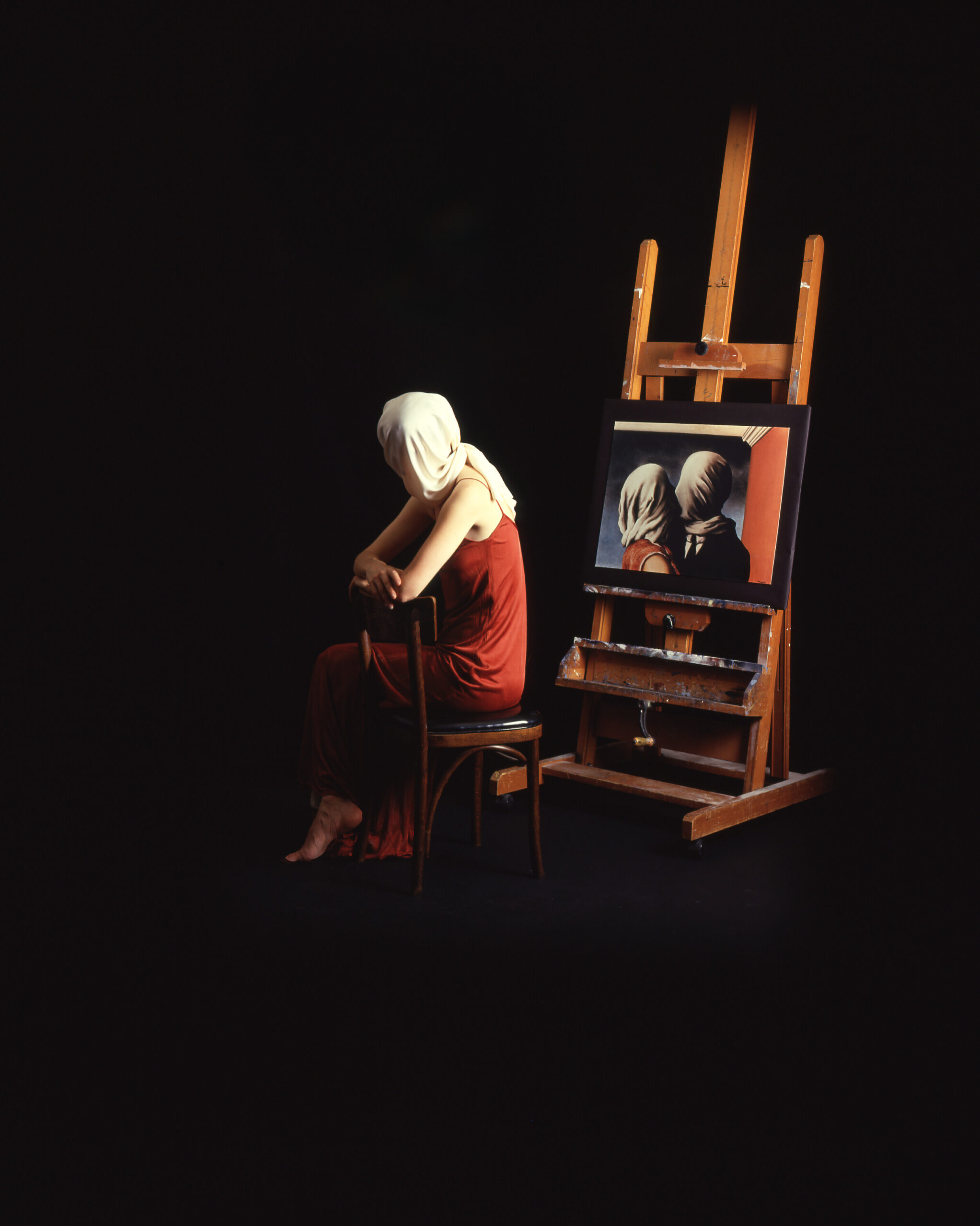 Eileen Cowin. Magritte with Easel, 1988. Eileen Cowin: Between Panic and Paradise at the Los Angeles County Museum of Art
